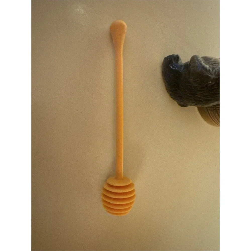 Honey Pot Bear & Bee Hive Armbee Japan with stir stick Vtg Retro Kitchen Decor